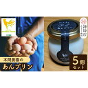 【ふるさと納税】本間農園の無添加あんプリン5個セット 【スイーツ 平飼い 無添加 有精卵 ミルン牧場 牛乳 プリン県 プリンマップ】(H073114)(4)