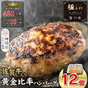 【ふるさと納税】佐賀牛入りハンバーグ 120g×12個【佐賀牛 国産 冷凍】(H083104)