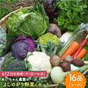 ■吉野ヶ里あいちゃん農園の元気野菜が安全・安心おいしく育つ5つの理由 耕作放棄地を活用したアスリート農法 落ち葉・野生生物などの有機物が長年堆積した、栄養バランスの良い自然のままの土壌を活用しています。 リスク分散で可能な減農薬農法 地域に点在する小さな耕作放棄地の活用により、病害虫や天災のリスク分散をおこなっています。 自家製エキスで忌避混作農法 害虫が苦手な針葉樹や生姜・にんにくなどの特製エキスに加え、相性の良い野菜の同時栽培で農薬が不要になります。 活力を与える植物酵素 約30品目に及ぶ野菜・草花・果物から、砂糖の浸透圧で抽出した酵素を触媒とする強い野菜づくりをしています。 命がめぐる有機肥料 野菜クズや米ぬかなどの有機物や、直営飲食店の食品残渣や出汁、ガラなどの廃棄物を温床に発行させた有機肥料を使用しています。季節のお野菜を【毎月1回・計12回】お届けいたします。 ＜お届けするお野菜の例＞ 1月：カブ、キャベツ、カリフラワーなど、合計16品 2月：大根、菜花、ブロッコリーなど、合計16品 3月：菜の花、レタス、大根など、合計16品 4月：レタス、カブ、エンドウ豆など、合計16品 5月：タケノコ、キャベツ、ニンジンなど、合計16品 6月：ズッキーニ、カブ、ニンジンなど、合計16品 7月：キュウリ、カボチャ、オクラなど、合計16品 8月：ナス、オクラ、ピーマンなど、合計16品 9月：ナス、ズッキーニ、空芯菜など、合計16品 10月：キャベツ、カブ、ナスなど、合計16品 11月：ブロッコリー、白菜、大根など、合計16品 12月：原木椎茸、ニンジン、白菜など、合計16品 ※16品のうち野菜の生育状況等により同種の野菜が重複して入る場合がございます。あらかじめご了承ください。3月・9月は農作物の端境期の影響で収穫量が安定しないため出荷をお休みさせていただく場合がございます。※定期便の全お届け回数に変更はございません※#野菜/旬の野菜/#野菜/定期便/#特集/定期便特集/■吉野ヶ里あいちゃん農園の元気野菜が安全・安心おいしく育つ5つの理由 耕作放棄地を活用したアスリート農法 落ち葉・野生生物などの有機物が長年堆積した、栄養バランスの良い自然のままの土壌を活用しています。 リスク分散で可能な減農薬農法 地域に点在する小さな耕作放棄地の活用により、病害虫や天災のリスク分散をおこなっています。 自家製エキスで忌避混作農法 害虫が苦手な針葉樹や生姜・にんにくなどの特製エキスに加え、相性の良い野菜の同時栽培で農薬が不要になります。 活力を与える植物酵素 約30品目に及ぶ野菜・草花・果物から、砂糖の浸透圧で抽出した酵素を触媒とする強い野菜づくりをしています。 命がめぐる有機肥料 野菜クズや米ぬかなどの有機物や、直営飲食店の食品残渣や出汁、ガラなどの廃棄物を温床に発行させた有機肥料を使用しています。季節のお野菜を【毎月1回・計12回】お届けいたします。 ＜お届けするお野菜の例＞ 1月：カブ、キャベツ、カリフラワーなど、合計16品 2月：大根、菜花、ブロッコリーなど、合計16品 3月：菜の花、レタス、大根など、合計16品 4月：レタス、カブ、エンドウ豆など、合計16品 5月：タケノコ、キャベツ、ニンジンなど、合計16品 6月：ズッキーニ、カブ、ニンジンなど、合計16品 7月：キュウリ、カボチャ、オクラなど、合計16品 8月：ナス、オクラ、ピーマンなど、合計16品 9月：ナス、ズッキーニ、空芯菜など、合計16品 10月：キャベツ、カブ、ナスなど、合計16品 11月：ブロッコリー、白菜、大根など、合計16品 12月：原木椎茸、ニンジン、白菜など、合計16品 ※16品のうち野菜の生育状況等により同種の野菜が重複して入る場合がございます。あらかじめご了承ください。3月・9月は農作物の端境期の影響で収穫量が安定しないため出荷をお休みさせていただく場合がございます。※定期便の全お届け回数に変更はございません※#野菜/旬の野菜/#野菜/定期便/ #特集/定期便特集/