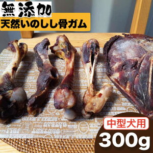 【ふるさと納税】＜中型犬用＞無添加・天然いのしし骨ガム300g（肩甲骨もしくは橈骨） 吉野ヶ里町/まちづくり会株式会社 [FBK044]