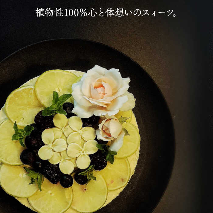 【ふるさと納税】【8月～10月発送】植物性100％ Vegan Raw Cake Lime（ライム／Lサイズ）☆お砂糖・小麦粉・乳製品不使用のスイーツ ヴィーガンローケーキ 吉野ヶ里町/どんどん良くなる [FCF050]