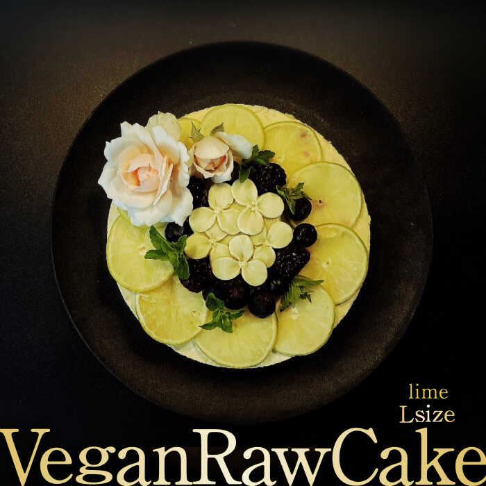 【ふるさと納税】【8月～10月発送】植物性100％ Vegan Raw Cake Lime（ライム／Lサイズ）☆お砂糖・小麦粉・乳製品不使用のスイーツ ヴィーガンローケーキ 吉野ヶ里町/どんどん良くなる [FCF050]