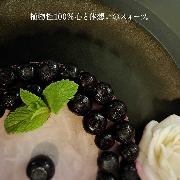 【ふるさと納税】植物性100％ Vegan Raw Cake Blueberry（ブルーベリー/Mサイズ）お砂糖・小麦粉・乳製品不使用のスイーツ ヴィーガンローケーキ 吉野ヶ里町/どんどん良くなる [FCF053]