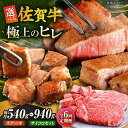 【ふるさと納税】【全6回定期便】佐賀牛 赤身 希少部位 ヒレ ( ステーキ 3枚 or ステーキ+ サイコロステーキ400g セット ) | 牛肉 焼肉 和牛 ...