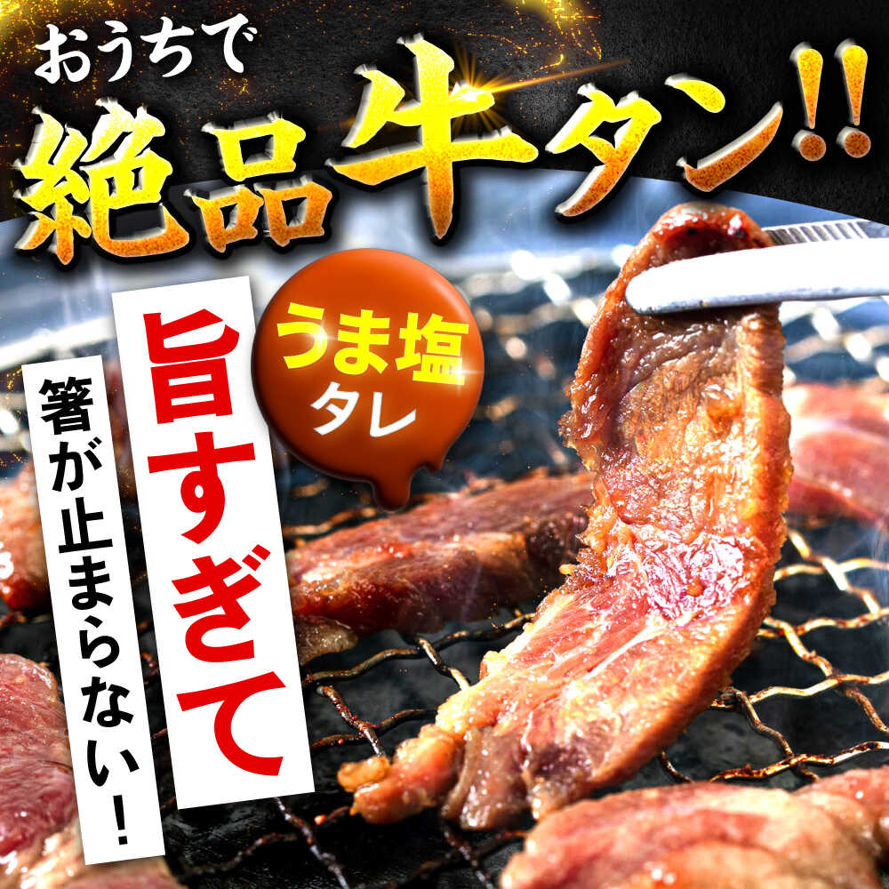 【ふるさと納税】【レビューキャンペーン開催中！】【選べる容量】極上塩うまタレ 味付け牛タン 1kg～3kg (250g/袋)| 牛肉 焼肉 タン 牛タン |吉野ヶ里町/やきとり紋次郎[FCJ106/FCJ107/FCJ108]