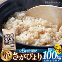 【ふるさと納税】【令和5年産】【全5回定期便】特A獲得！さがびより 玄米 20kg（5kg×4袋）総計100kg 吉野ヶ里町/大塚米穀店 [FCW010]