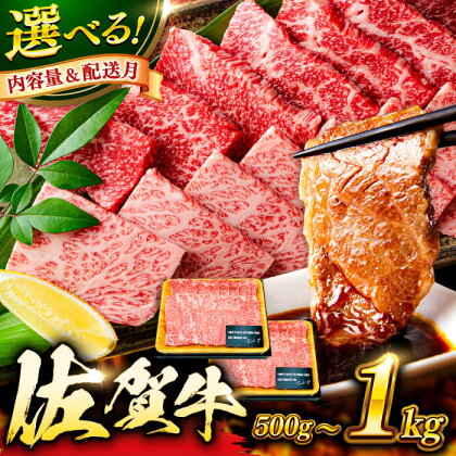 艶さし！ 佐賀牛 焼肉用 1kg （500g×2P） ※バラ・肩ロース・モモのいずれかの部位※ 吉野ヶ里町 [FDB021]