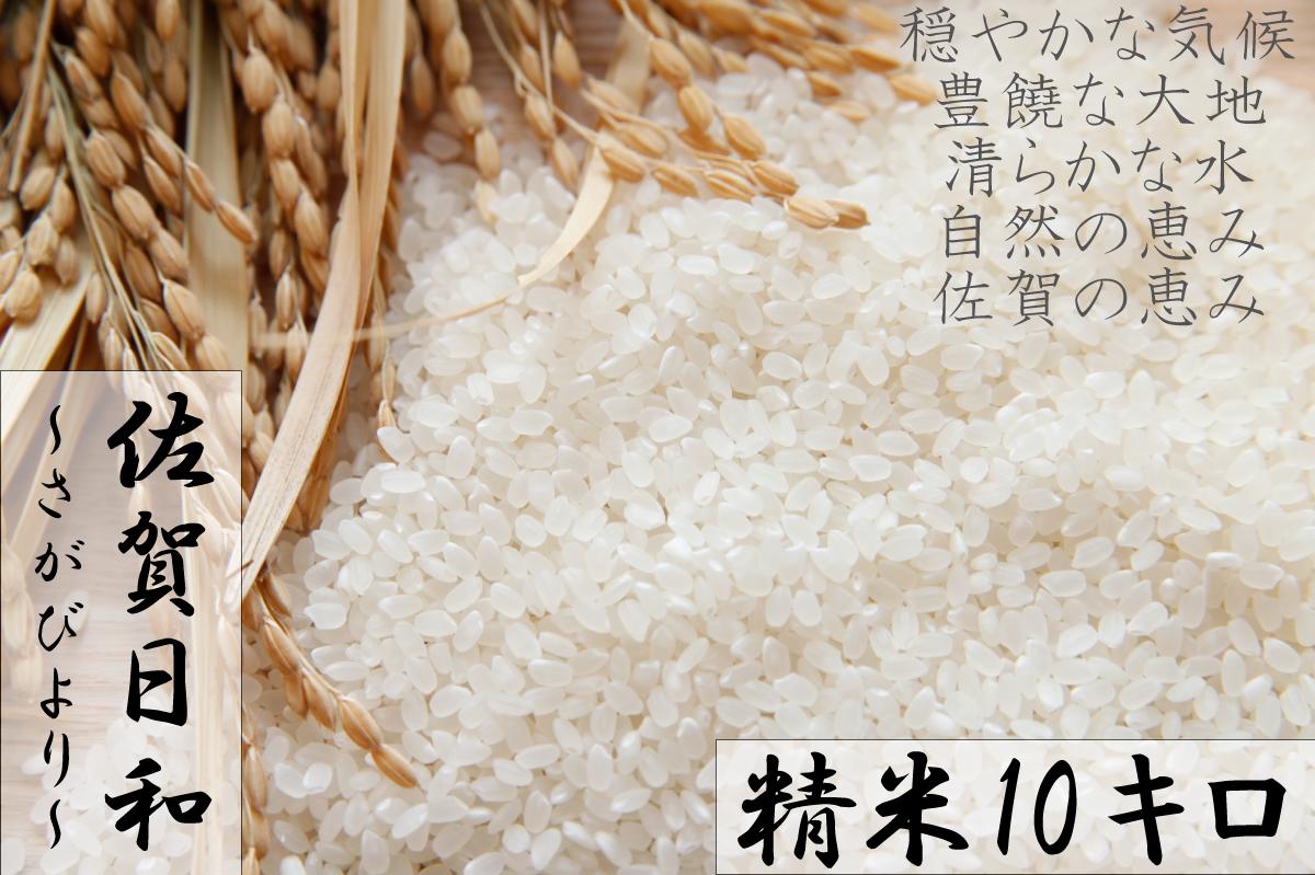 【ふるさと納税】【R元年産米】佐賀県産『さがびより（精米10kg）』9年連続特A受賞...