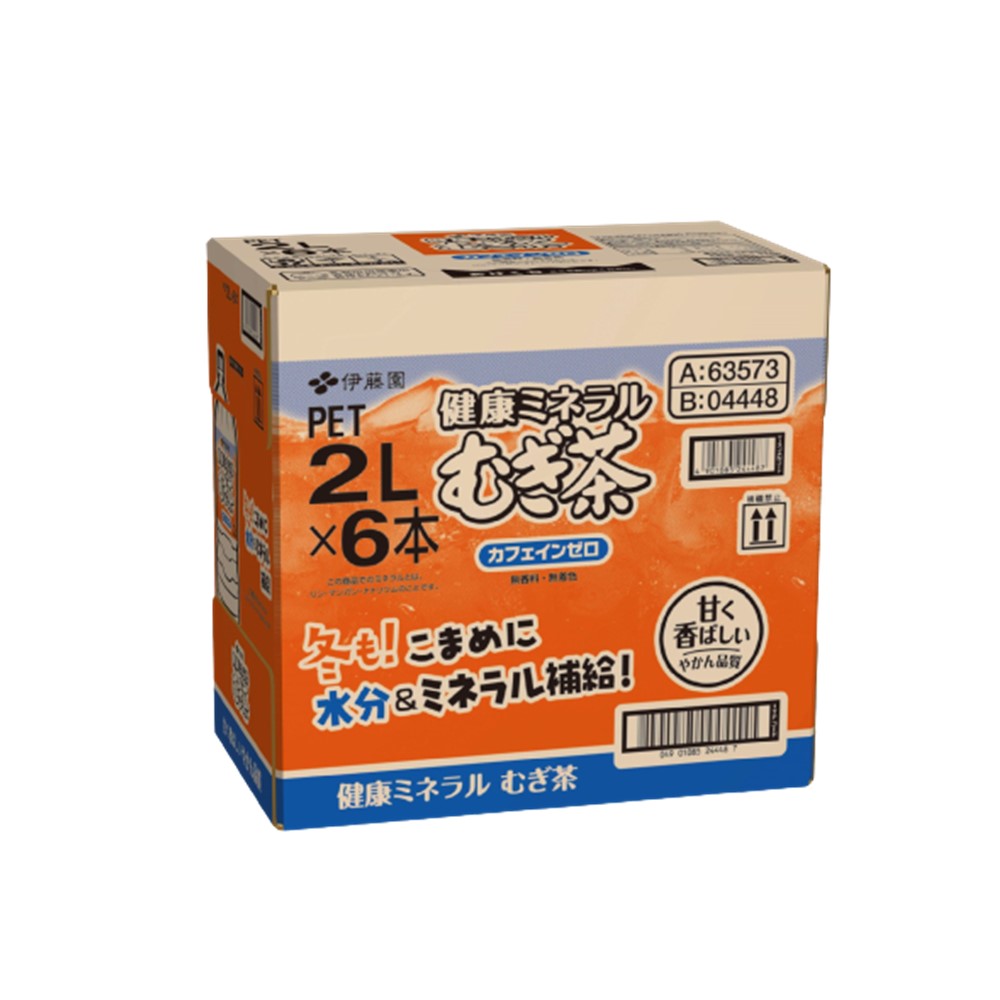 【ふるさと納税】【3カ月定期便】健康ミネラル麦茶 2L×6本(合計3ケース)【伊藤園 麦茶 むぎ茶 ミネラル ノンカフェイン カフェインゼロ 6本×3ケース】 B-R071312