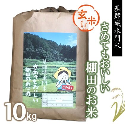 令和5年産【基肄城水門米】さめてもおいしい棚田のお米 10kg【ひのひかり 米 玄米 お米 やまつき米 モチモチ 基山町産 棚田米 10kg】 A3-R072001