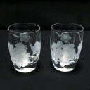 【ふるさと納税】桜乃夢(桜の樽型オールドグラス)2個入り【グラス クリスタル 桜 キレイ 上品 優美 お祝い プレゼント 記念日 ギフト ご褒美 オリジナル 日...