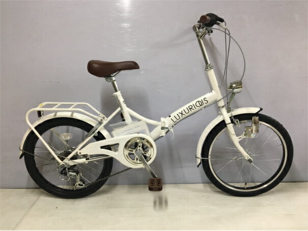 【ふるさと納税】J-045 ラグジュリアス206折りたたみ自転車（色 白）【数量限定20台】