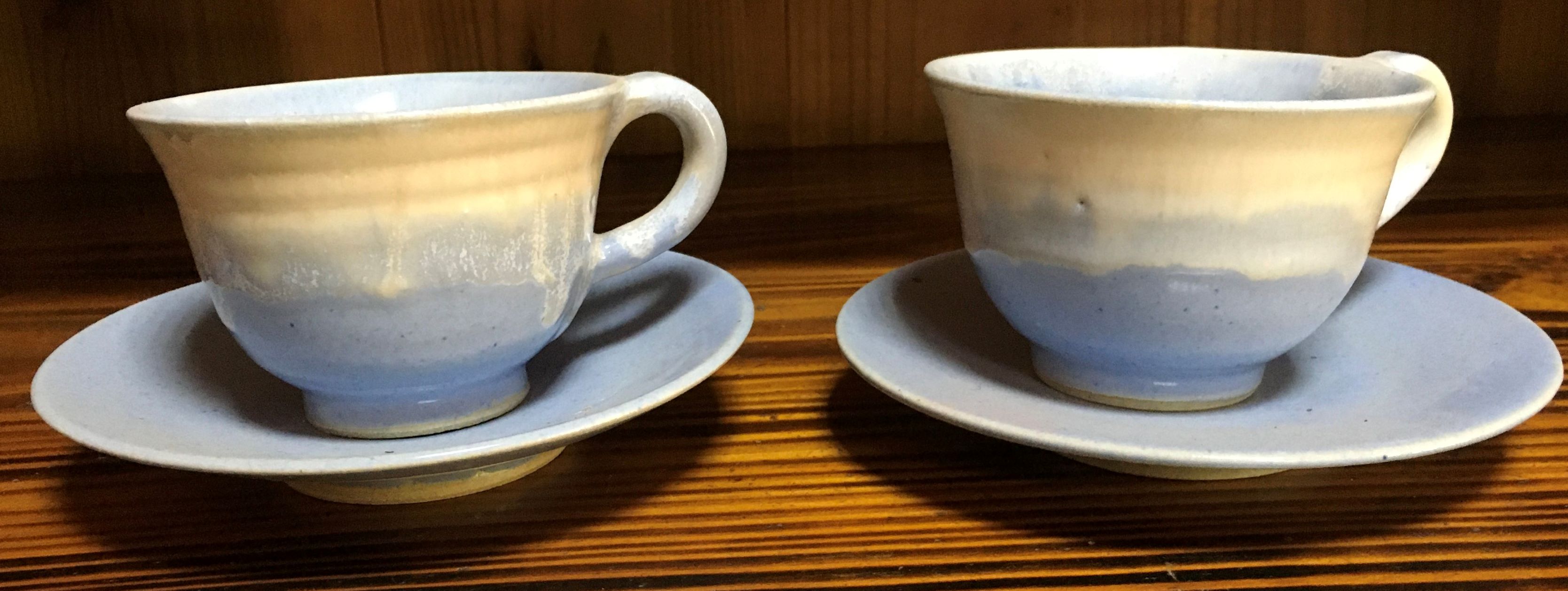 【陶器】コーヒーカップC(2客セット)【コーヒー カップ 陶器 彫刻 焼き物 1点もの 1品物 手作り ぬくもり 温かみ 体験教室】 B-R050004