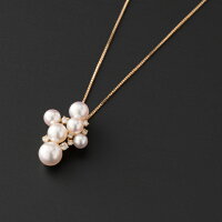 【ふるさと納税】【お洒落なシンプル♪】アコヤ真珠2連バーネックレス