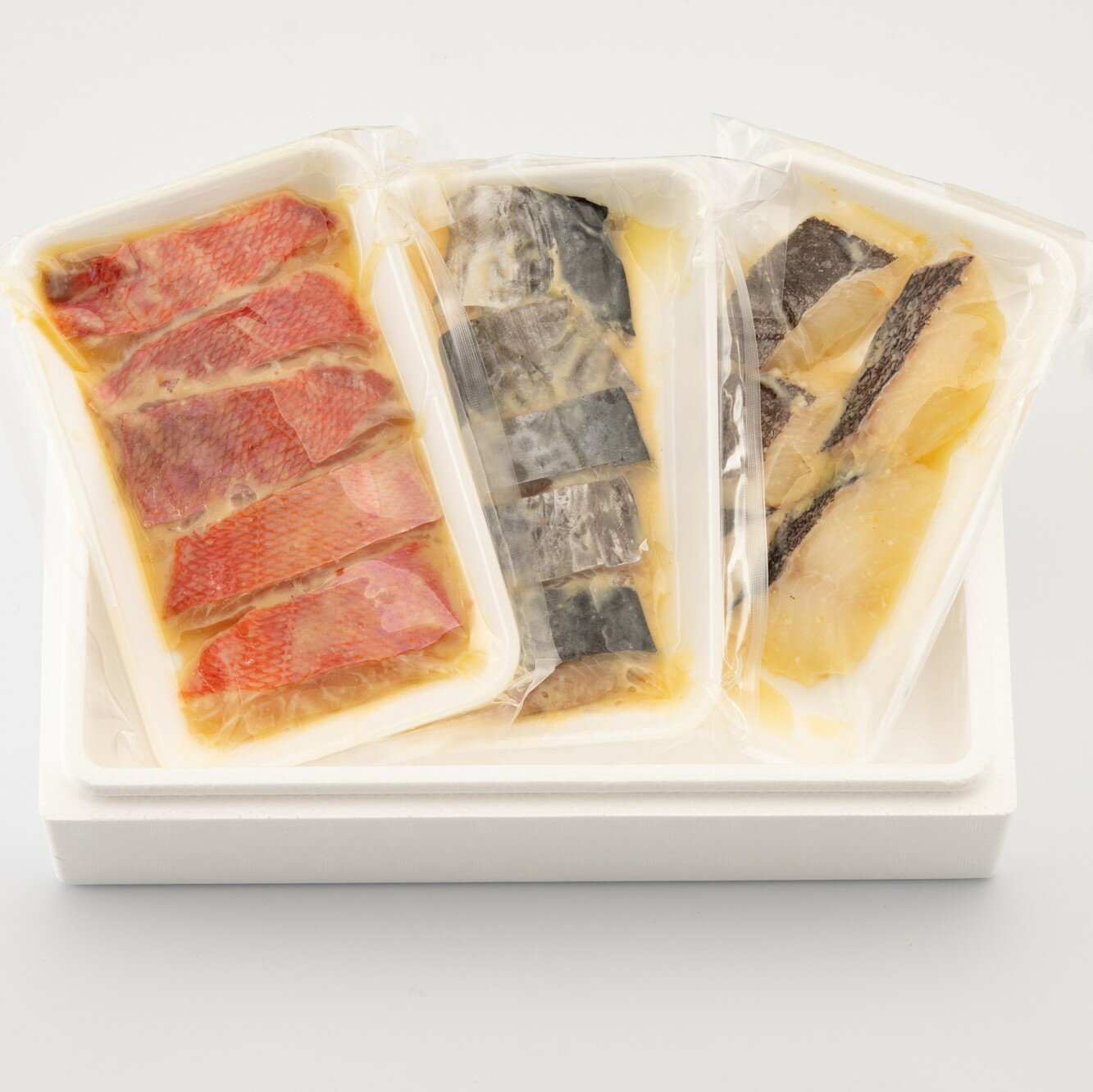 【ふるさと納税】西京漬け 3品セット(サワラ、金目鯛、カレイ) 上峰町 贈答用 贈り物 お祝い 鰆 キンメダイ 鰈 魚 切り身 真空パック 冷凍 お中元 お歳暮 お年始 送料無料