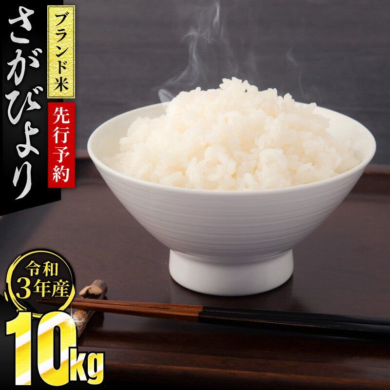 【ふるさと納税】令和3年産 さがびより 10kg（5kgx2袋）【先行予約】令和3年11月より発送