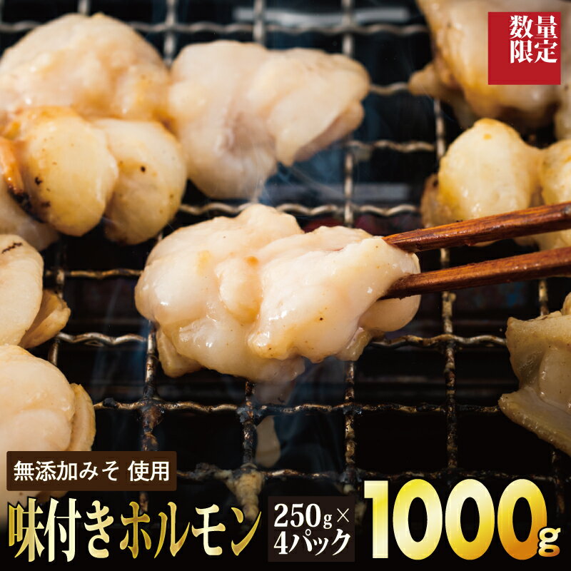 1,000g 味付ホルモン(小腸)[数量限定]佐賀県 上峰町 返礼品 国産 佐賀牛 牛ホルモン 老舗 居酒屋 紋次郎 おうちごはん お酒 贅沢 おつまみ 焼くだけ 簡単調理