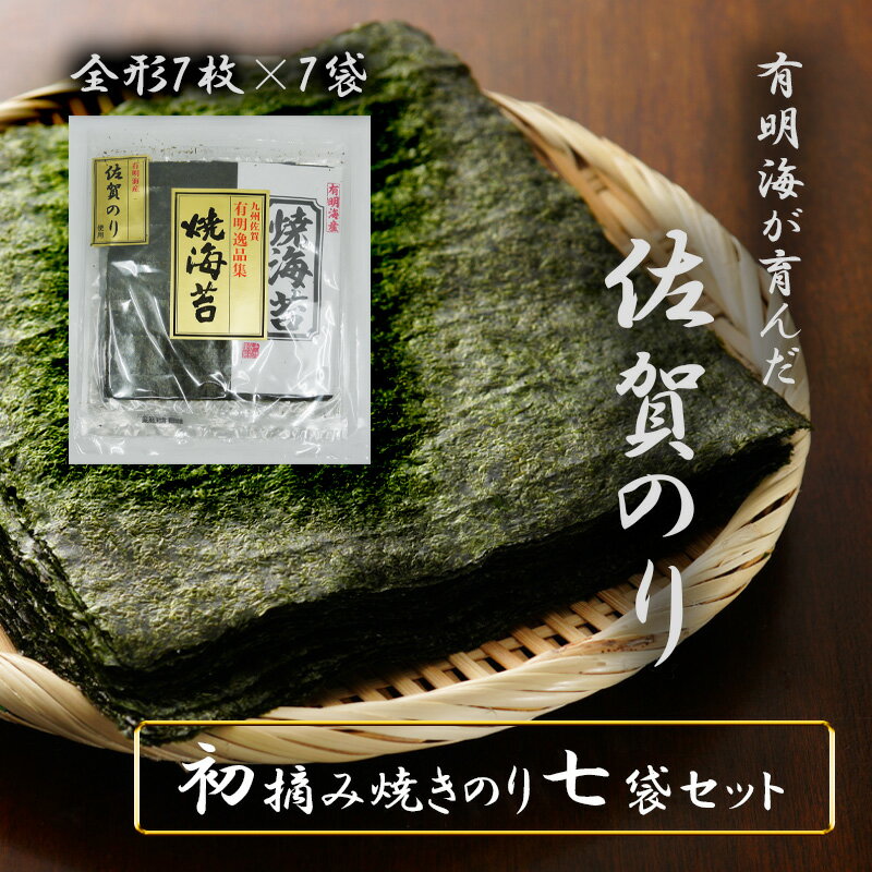 【ふるさと納税】佐賀県産初摘み限定焼き海苔セット（FX001