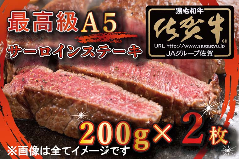 [訳あり]最高級A5佐賀牛ブランド サーロインステーキ(200g×2) コロナ支援 肉 牛肉