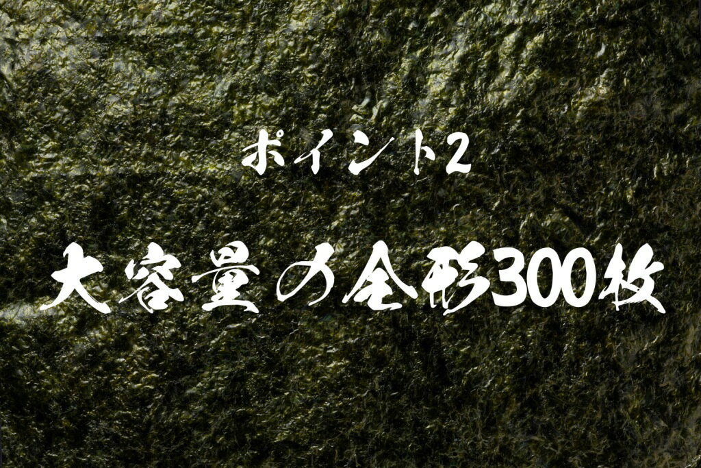 【ふるさと納税】【訳あり】佐賀県産　有明のり　たっぷり全形300枚（FK018）