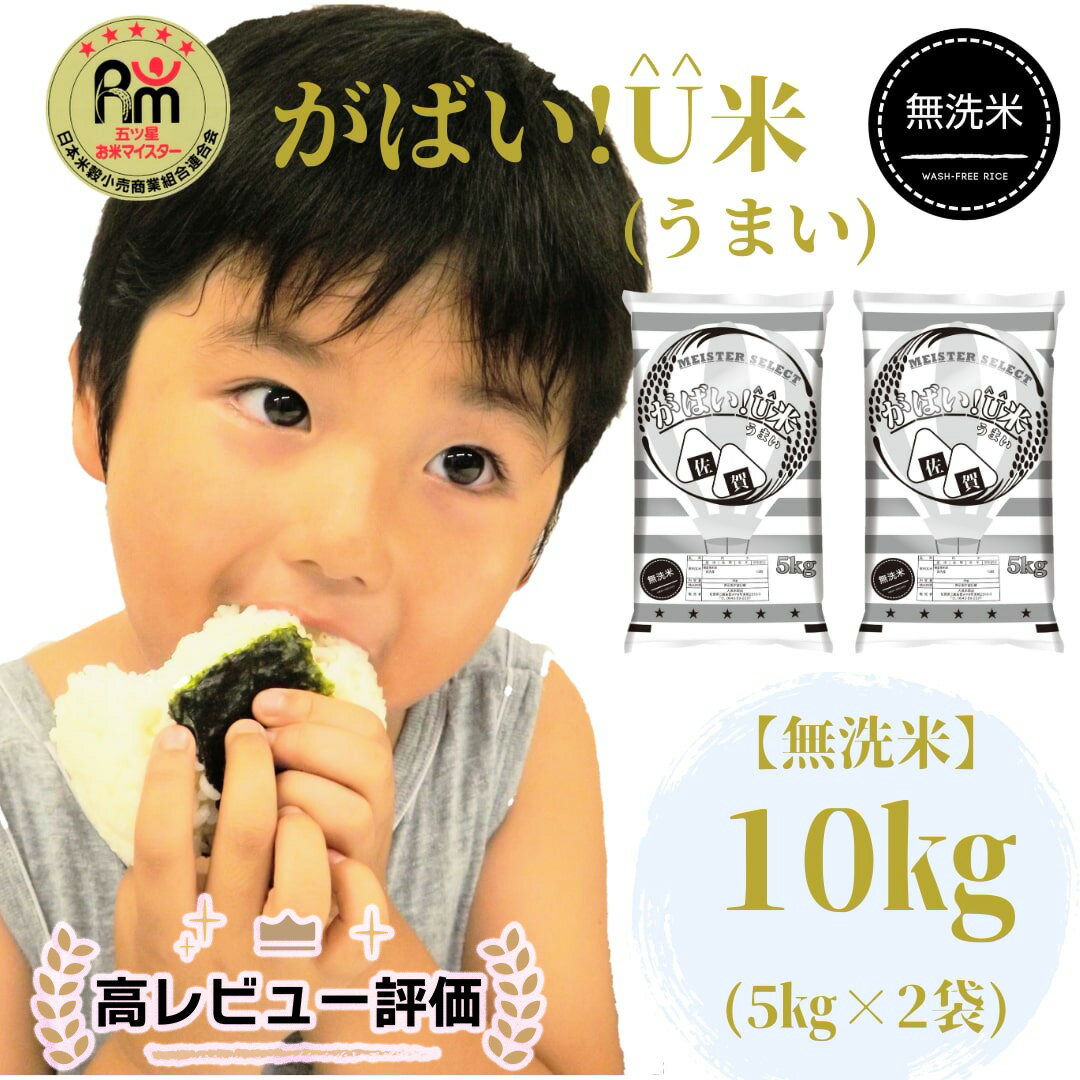 【がばい！U米(うまい)】≪無洗米≫お徳用10kg！ （5kg×2袋）　家庭用　生活応援【訳あり】 おすすめ　人気ブランド　特A銘柄も含む　5kg以上（CI441）