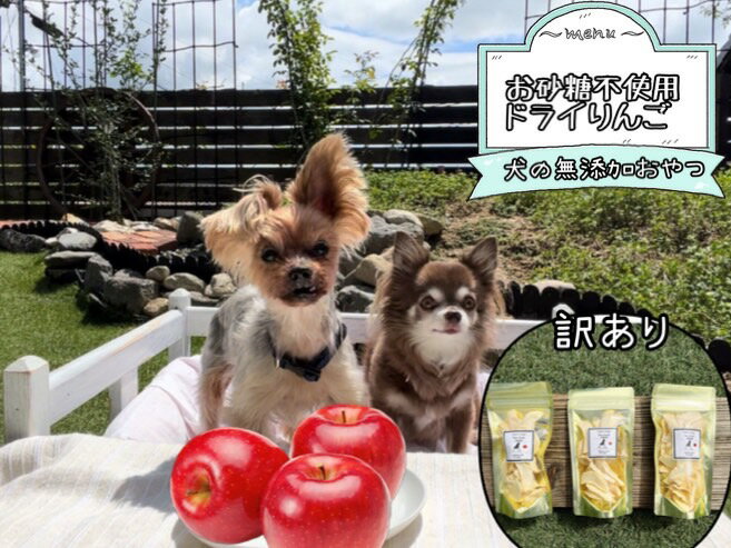 1位! 口コミ数「0件」評価「0」【訳あり】犬の無添加おやつ☆お砂糖不使用ドライりんご〈11月～5月限定〉（FB157）