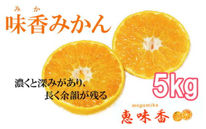 ガブッ！と果皮こそ美味しい“味香みかん”5kg フレッシュ 限定　くだもの　柑橘 フルーツ（DG018）