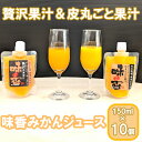 【ふるさと納税】味香果汁 2種飲み比べセット各1本 フレッシュジュース みかん みかんジュース 果物 限定 フルーツ(DG024)(4)