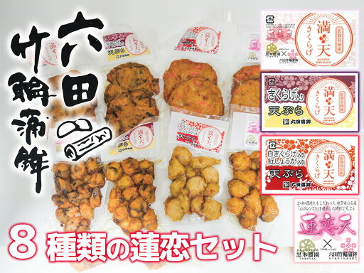 【ふるさと納税】六田竹輪蒲鉾の8種蓮恋セット(DC008) 【ふるさと納税】六田竹輪蒲鉾の8種蓮恋セット(DC008)