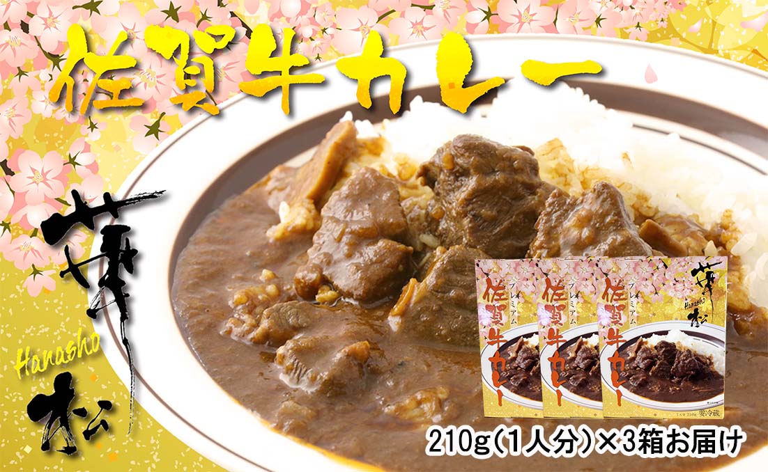 【ふるさと納税】割烹料理店手作り「佐賀牛カレー」×3パック（BF013）