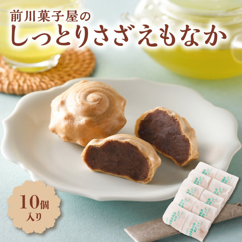 前川菓子屋のしっとりさざえもなか(10個入り)