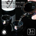 【ふるさと納税】【華やかな酒器で特別感】メタリックな有田焼 ぐい呑み & 片口 黒色 3点セット ギフトにも◎【喜鶴製陶】ぐい呑み お猪口 おちょこ ぐい呑 片...
