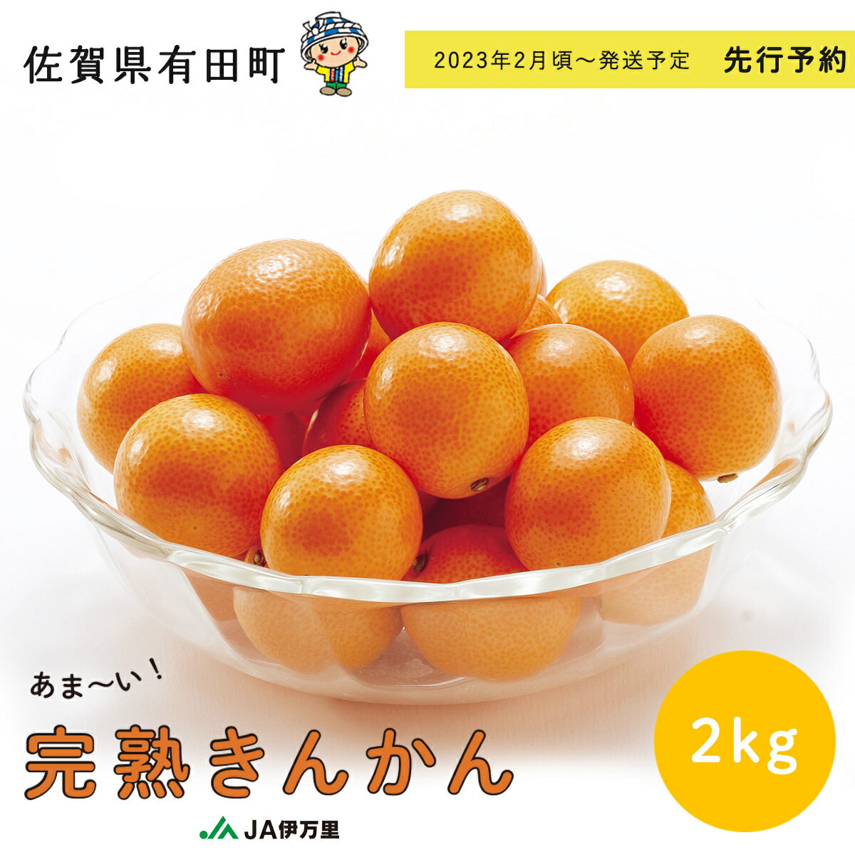 F10-25【ふるさと納税】減農薬！完熟キンカン2kg JA伊万里きんかん部会-有田