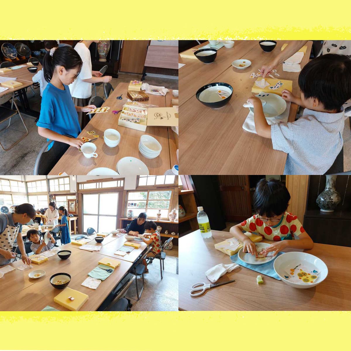 【ふるさと納税】【平日限定】1名様分 小学生から大人まで体験OK!有田焼シール 転写体験 チケット 【 幸楽窯 / YUIKA Lab 】夏休み 工作 自由研究 陶芸 趣味 転写 シール 有田焼 体験 V18-3その2