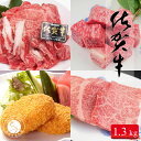【ふるさと納税】総重量1.3キロ冷凍便 ご自宅で佐賀牛!!「おウチごはん応援」詰め合わせセット 30000円 3万円 お肉 おにく ギフト プレゼント 贈り物 N30-18