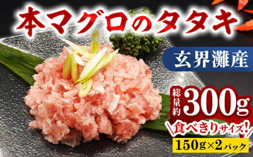 【ふるさと納税】大町町海鮮倶楽部 玄界灘産『本マグロ』タタキ 300g(150g×2パック)