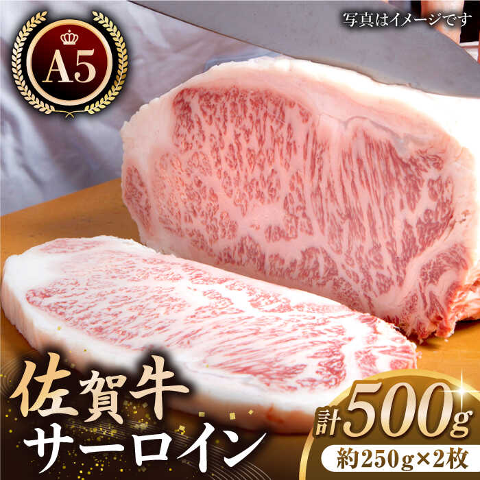 [最高級 A5ランク]佐賀牛 厚切り サーロイン ステーキ(約250g×2枚)[肉の三栄]霜降り サーロイン リブロース 佐賀産 牛肉