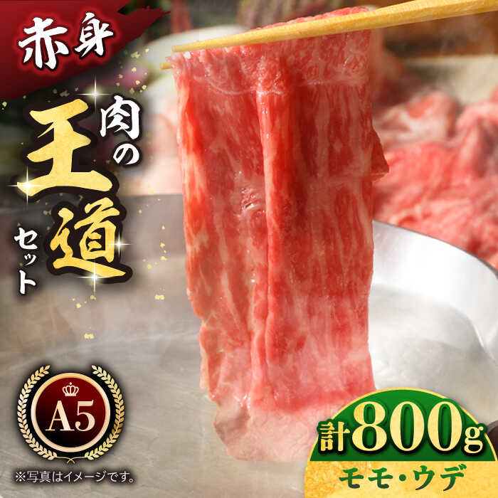 佐賀牛 A5 肉の王道セット 800g ( モモ ウデ 400g ) [肉の三栄] 