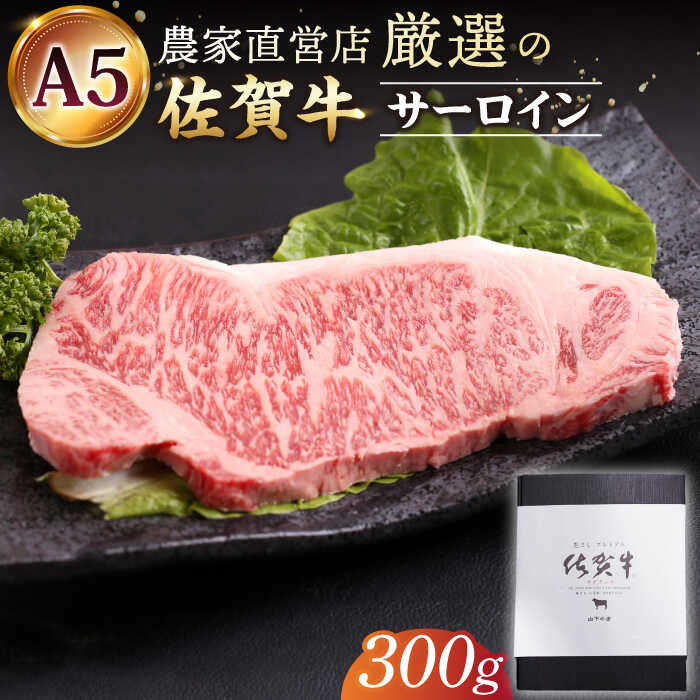 佐賀牛 A5 サーロイン ステーキ 300g ( 300g 1枚 ) [山下牛舎] 