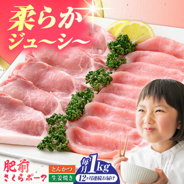 【ふるさと納税】【全12回定期便】肥前さくらポーク 詰め合わせ セット 【JAさが 杵島支所】豚 ロース ..