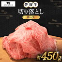 【ふるさと納税】佐賀牛 ロース 切り落とし 450g【田中畜産牛肉店】 [HBH064]