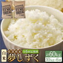 【ふるさと納税】【全6回定期便】令和5年産 夢しずく 白米 10kg（5kg×2袋）【大塚米穀店】 [HBL045]