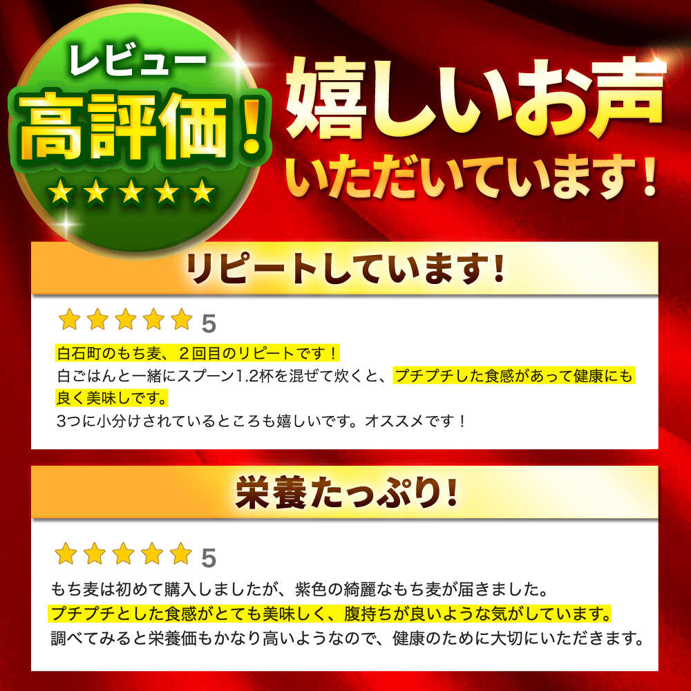 【ふるさと納税】【全6回定期便】白石産 もち麦 900g（300g×3袋）/回（総計5.4kg）【道の駅しろいしカンパニー】モチ麦 もちむぎ 小分け 健康 雑穀米 雑穀 お米 [IAA035]