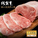 【ふるさと納税】佐賀牛 贅沢ロースステーキ 250g×10枚（計2500g）A4~A5ランク 霜降り BBQ 焼肉 お肉 肉 牛肉 冷凍【株式会社いろは精肉店】 [IAG055]