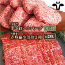 【ふるさと納税】【人気返礼品セット!】白富牛ハンバーグ 4個&佐賀牛 赤身 希少部位 焼肉用 計300g(150g×2パック)【佐賀セントラル牧場】詰め合わせ ...