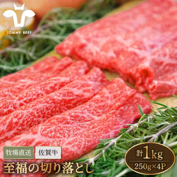 【ふるさと納税】【牧場直送】佐賀県産和牛 至福の切落し 1kg（250g×4パック）【有限会社佐賀セントラル牧場】黒毛和…