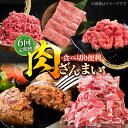 【ふるさと納税】【6回定期便】肉ざんまい定期便 一人暮らし【川崎畜産】国産 肉 お肉 牛肉 冷凍 定期配送 食べ比べ セット 詰め合わせ 佐賀県 白石町 [IA...