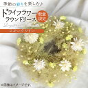 【ふるさと納税】 【数量限定】 【季節の彩りを楽しむ】 ドライフラワー ラウンド リース (スモークツリー)【yumikofactory】 インテリア 花 フラ...
