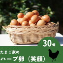 21位! 口コミ数「0件」評価「0」MA-2 たまご家のハーブ卵（笑顔）30個 卵 卵料理 ゆでたまご 卵かけご飯