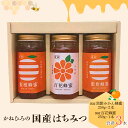 【ふるさと納税】かねひろの国産はちみつ(黒酢みかん蜜、百花蜜)(3本) はちみつ 蜂蜜 ハチミツ みかん 国産 黒酢 佐賀県 太良町 P-42